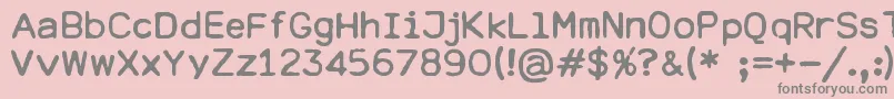 DresdenElektronik Font – Gray Fonts on Pink Background