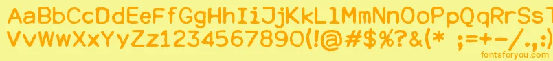 fuente DresdenElektronik – Fuentes Naranjas Sobre Fondo Amarillo