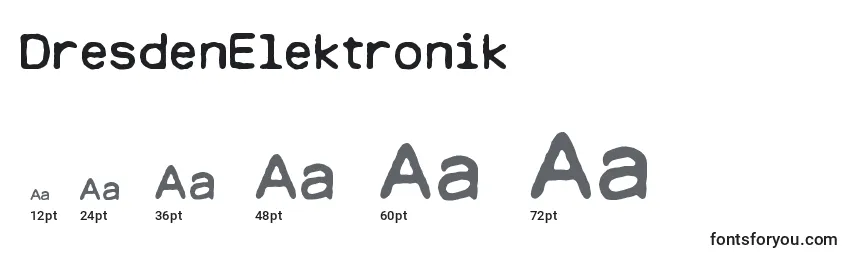 Размеры шрифта DresdenElektronik