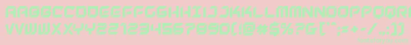 Newyorkescapecond Font – Green Fonts on Pink Background