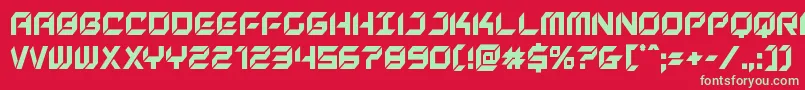 Newyorkescapecond Font – Green Fonts on Red Background