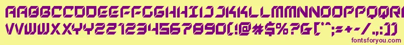 Newyorkescapecond Font – Purple Fonts on Yellow Background