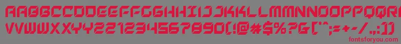 Newyorkescapecond Font – Red Fonts on Gray Background