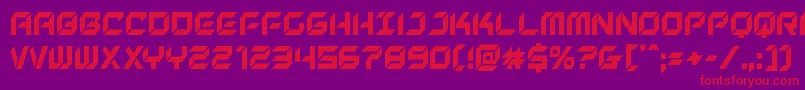 Newyorkescapecond Font – Red Fonts on Purple Background