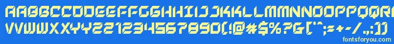 Newyorkescapecond Font – Yellow Fonts on Blue Background