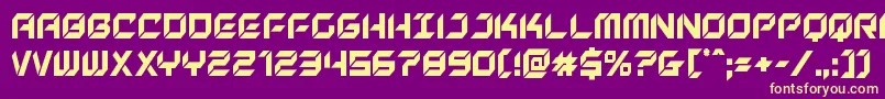 Newyorkescapecond Font – Yellow Fonts on Purple Background