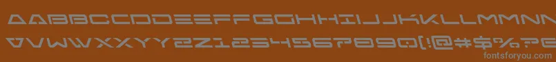 フォントFreeagentleft – 茶色の背景に灰色の文字