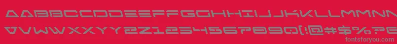 Freeagentleft Font – Gray Fonts on Red Background