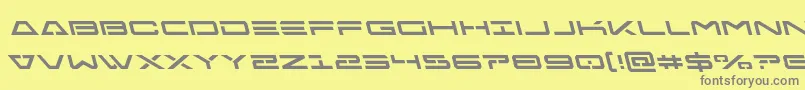 Freeagentleft Font – Gray Fonts on Yellow Background