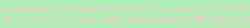 Freeagentleft Font – Pink Fonts on Green Background