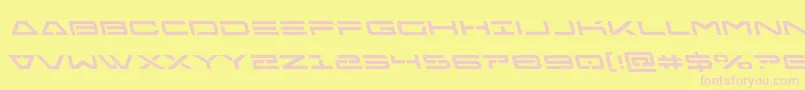 Freeagentleft Font – Pink Fonts on Yellow Background