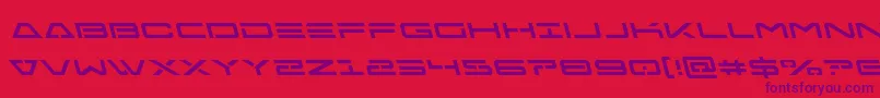 Freeagentleft Font – Purple Fonts on Red Background