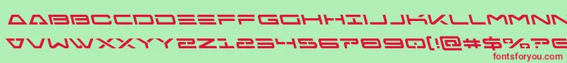 Freeagentleft Font – Red Fonts on Green Background