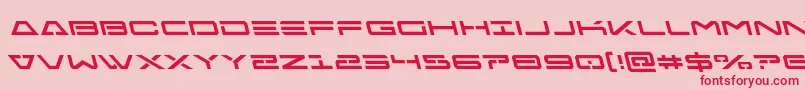 Freeagentleft Font – Red Fonts on Pink Background