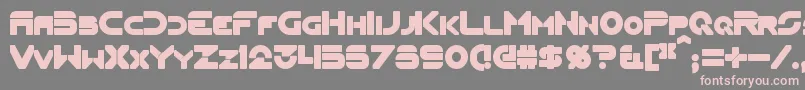 FlynnBold Font – Pink Fonts on Gray Background