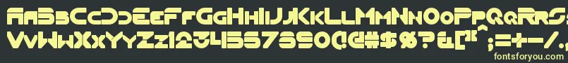 FlynnBold Font – Yellow Fonts on Black Background