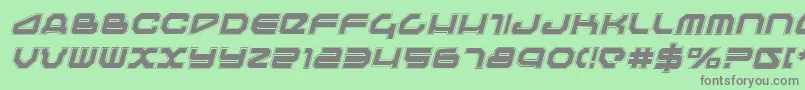 Шрифт Travelerpi – серые шрифты на зелёном фоне