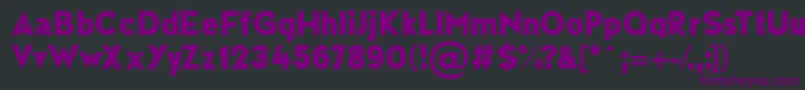 Newsflash Font – Purple Fonts on Black Background