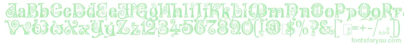KingthingsWillow Font – Green Fonts on White Background