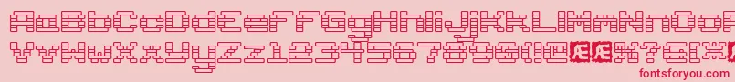 Gaposiso Font – Red Fonts on Pink Background