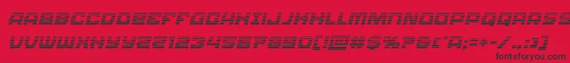 Olympiccarriergradital Font – Black Fonts on Red Background