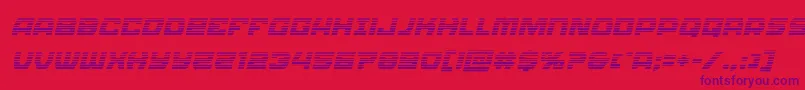 Olympiccarriergradital Font – Purple Fonts on Red Background