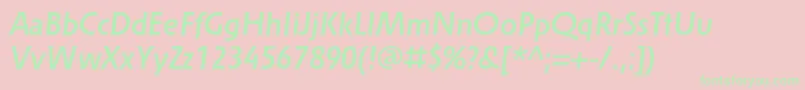 SolperamediumItalic Font – Green Fonts on Pink Background