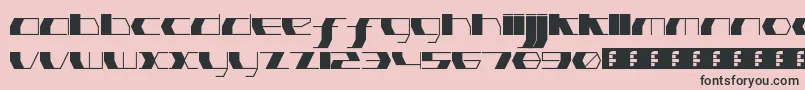 PinkHasGoneExtinctUltraThin Font – Black Fonts on Pink Background