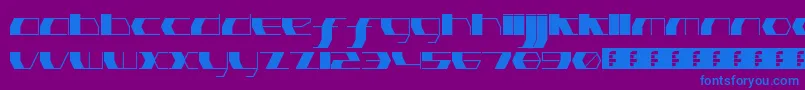 PinkHasGoneExtinctUltraThin Font – Blue Fonts on Purple Background