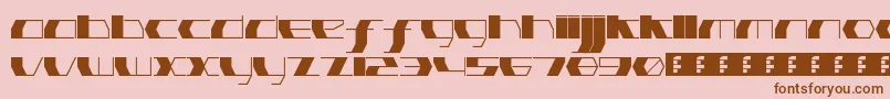 PinkHasGoneExtinctUltraThin Font – Brown Fonts on Pink Background