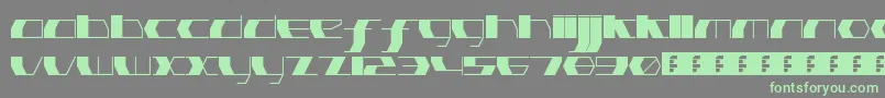 PinkHasGoneExtinctUltraThin Font – Green Fonts on Gray Background
