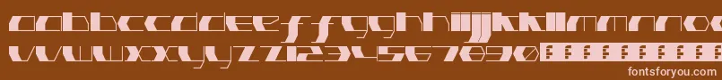 PinkHasGoneExtinctUltraThin Font – Pink Fonts on Brown Background