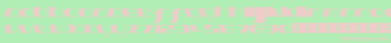 PinkHasGoneExtinctUltraThin Font – Pink Fonts on Green Background