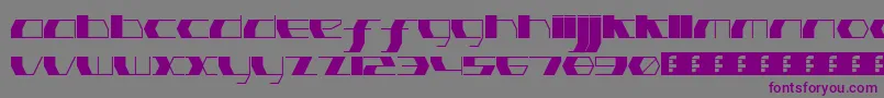 PinkHasGoneExtinctUltraThin Font – Purple Fonts on Gray Background