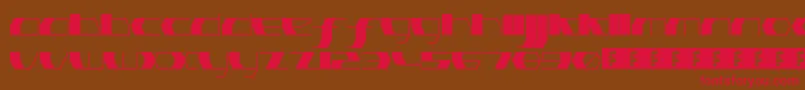 PinkHasGoneExtinctUltraThin Font – Red Fonts on Brown Background