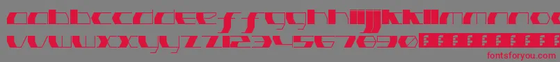 PinkHasGoneExtinctUltraThin Font – Red Fonts on Gray Background