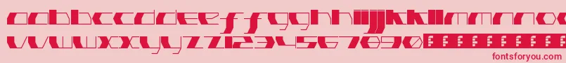 fuente PinkHasGoneExtinctUltraThin – Fuentes Rojas Sobre Fondo Rosa