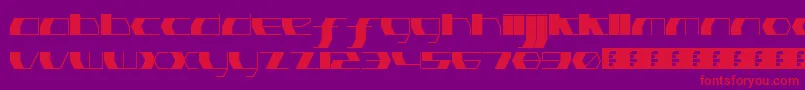 PinkHasGoneExtinctUltraThin Font – Red Fonts on Purple Background