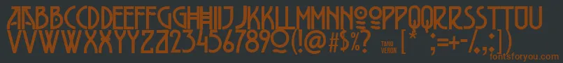 Belladona Font – Brown Fonts on Black Background