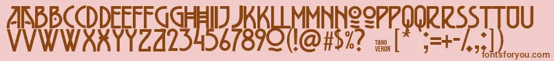 Belladona Font – Brown Fonts on Pink Background