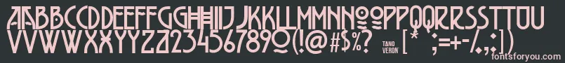 Belladona Font – Pink Fonts on Black Background