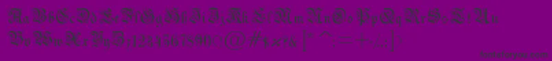 Drpodecorru Font – Black Fonts on Purple Background