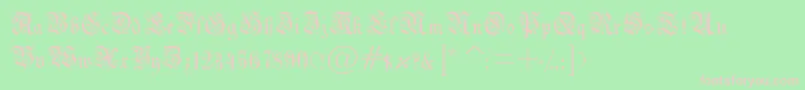 Drpodecorru Font – Pink Fonts on Green Background