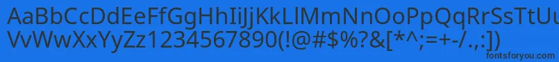 NotoSans Font – Black Fonts on Blue Background