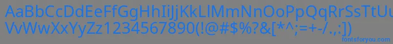 NotoSans Font – Blue Fonts on Gray Background