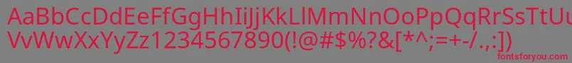 NotoSans Font – Red Fonts on Gray Background