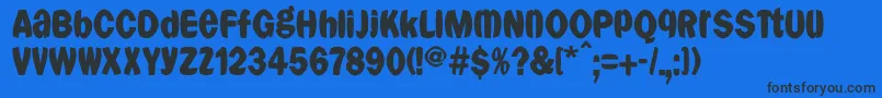 Franklyspokenfs Font – Black Fonts on Blue Background