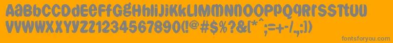 Franklyspokenfs Font – Gray Fonts on Orange Background