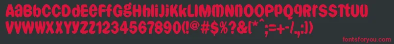 Franklyspokenfs Font – Red Fonts on Black Background