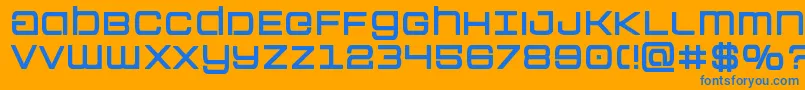 Colonymarinesbold Font – Blue Fonts on Orange Background